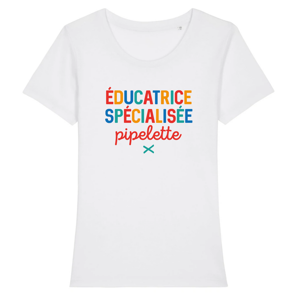 Éducatrice spécialisée pipelette - Blanc