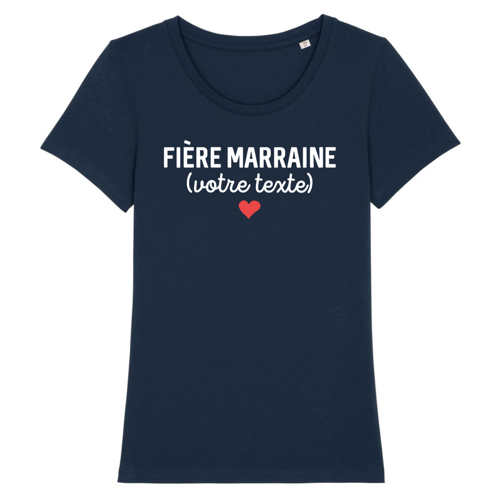 Fière marraine (votre texte) - À Personnaliser - Marine